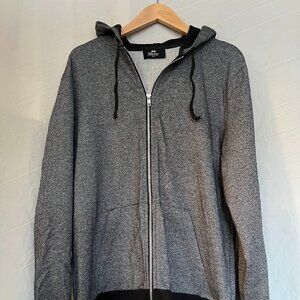H&M Hooded Jacket Grey Marl Size M